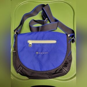 Sherpani Blue and Black Crossbody Bag